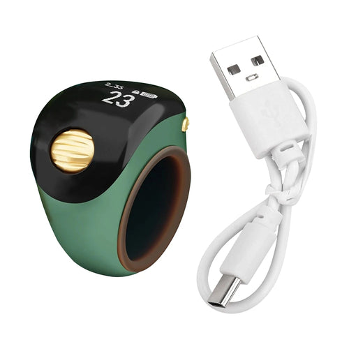 Smart Tasbih Tally Counter OLED Digital Electronic Counter Multi-Function Prayer Time Vibration Reminder Tasbeeh Ring Counters